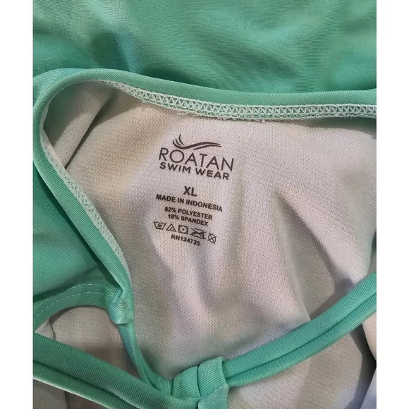Roatan girls blue mermaid print one piece Swimsuit - xl - Picture 7 of 8
